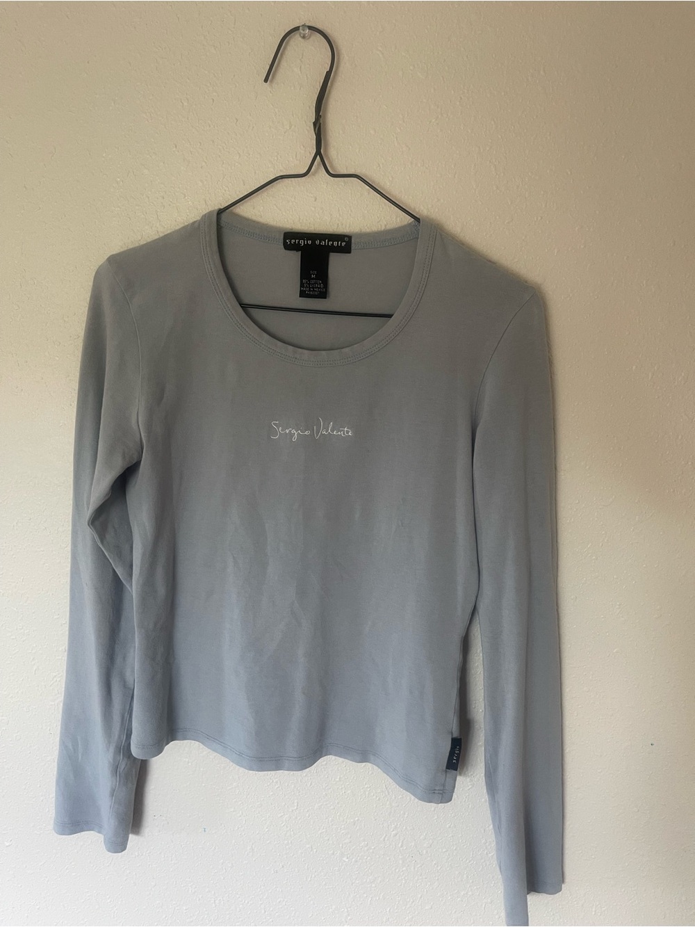 Sergio Valente light blue Long Sleeve Tee
